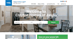 Desktop Screenshot of claytonhomesjasper.com