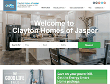 Tablet Screenshot of claytonhomesjasper.com